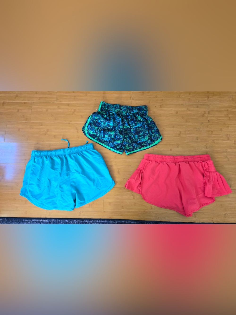 3-Piece Women’s Athletic Shorts Bundle – Nike, Champion & JoyLab